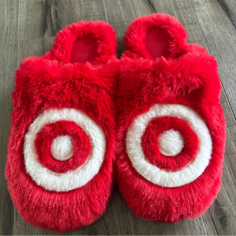 Adult Bullseye Scuff Slippers - Wondershop™ size Medium, W 7/8
